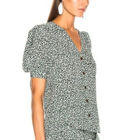 EUC VERONICA BEARD GIZELA BLOUSE IN FOREST GREEN - SIZE 8 - Picture 4 of 15